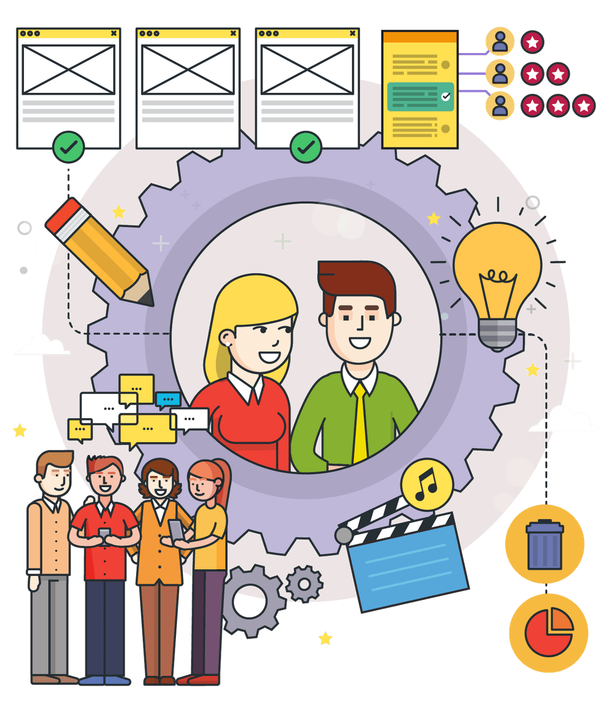 Instructional designer collaborating on a learning experience