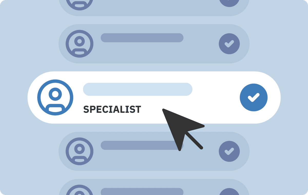 Dedicated specialist embedded in a production pipeline