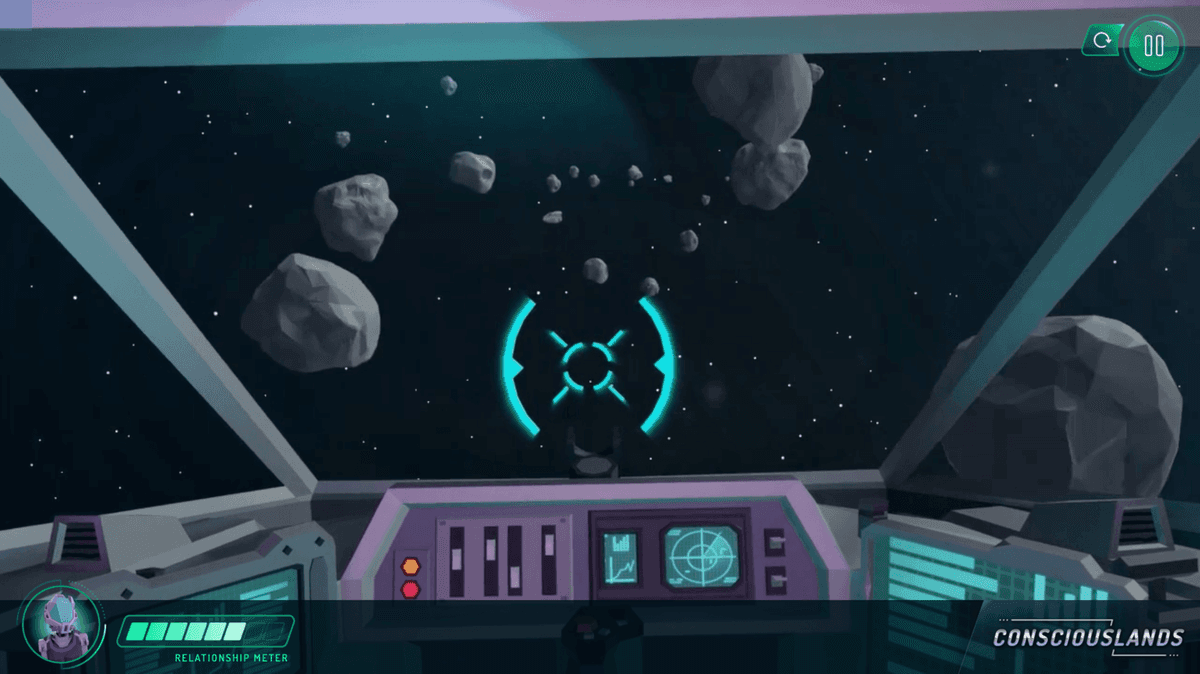 Consciouslands is designed to be experimental, playful, and entertaining.